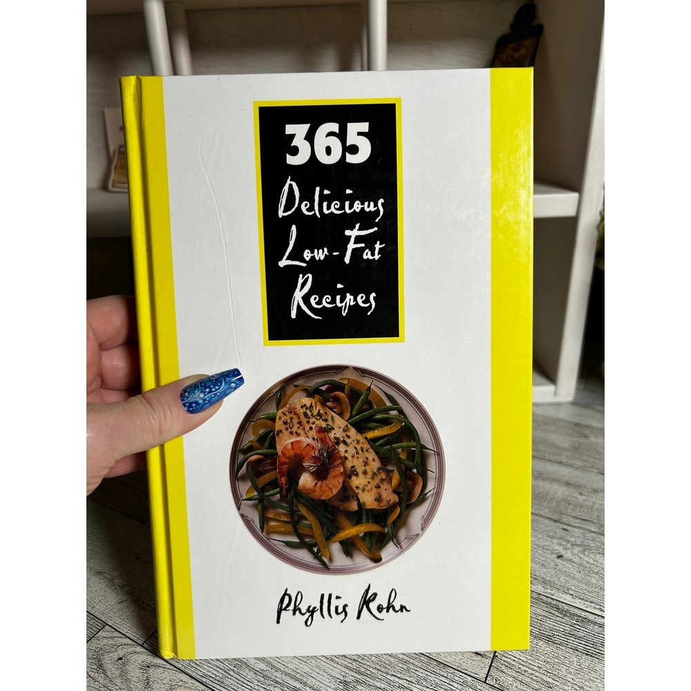 365 Delicious Low-Fat Recipes Phyllis Kohn 2000 Hardcover Cookbook Diet Foods